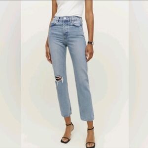 Reformation Cynthia Morey High Rise Jeans 29 Straight Button Fly